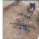 מפחיד: מחסן עם אמל"ח מ-7/10 נפגע מהשיגורים