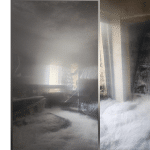 מפחיד: שריפה פרצה בבניין 10 קומות