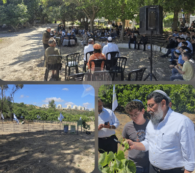 לזכר גיבורי המלחמה: הוקם "כרם תקומה" בחווה חקלאית בעיר