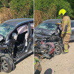 מפחיד: אם ובנה נמחצו ברכב בתאונת דרכים וניצלו בנס