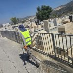 ניקיון בית העלמין לקראת השנה החדשה