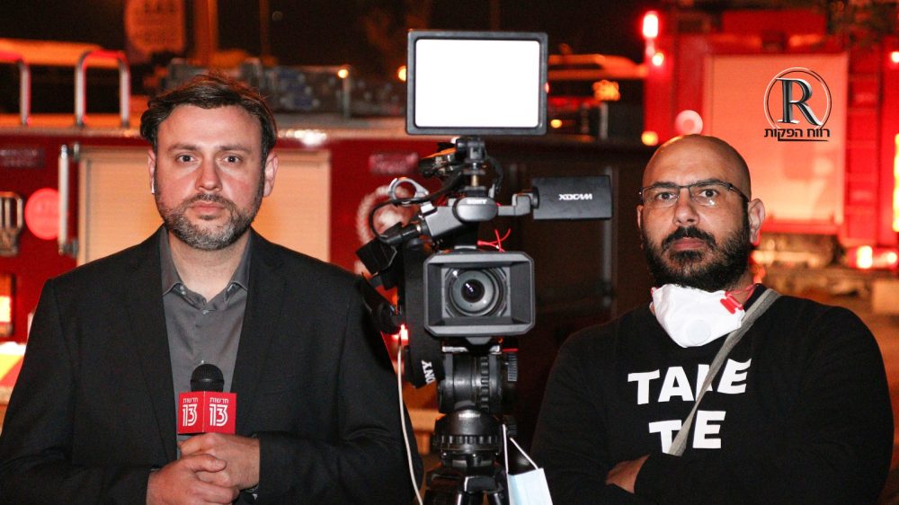 הכתב והצלם שהותקפו | צילום: רווח הפקות