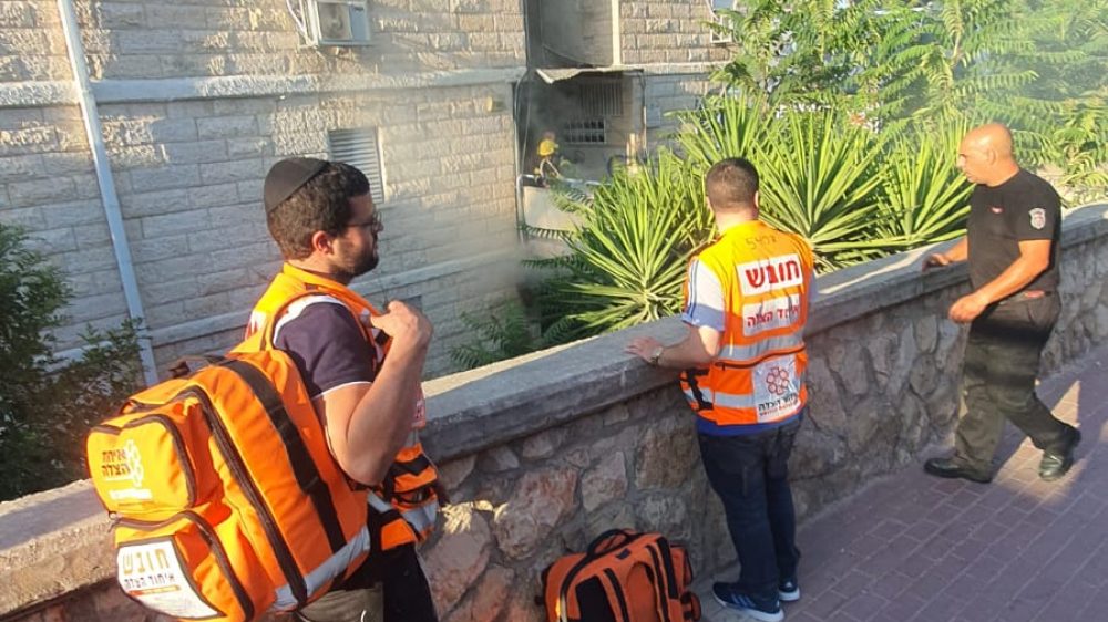 שריפה בבניין מגורים